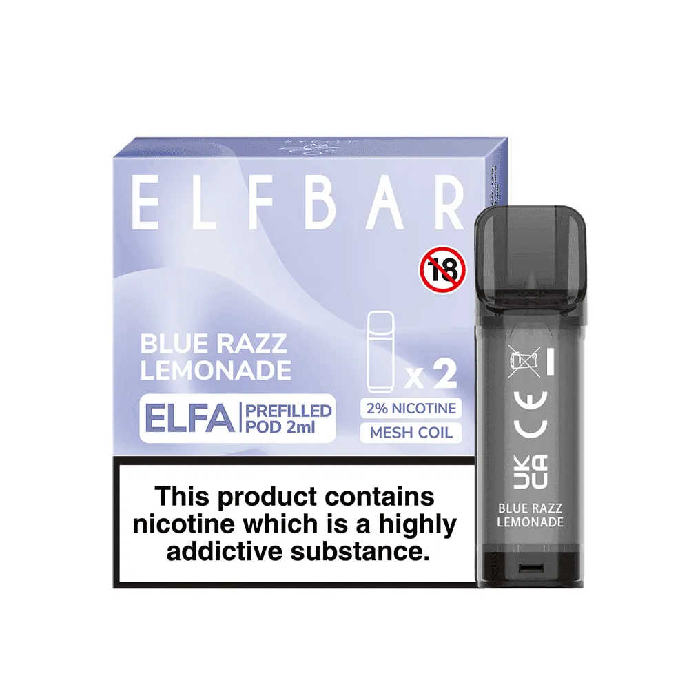 ELF BAR ELFA PRE-FILLED PODS - 2PCS - ONLY £2.39