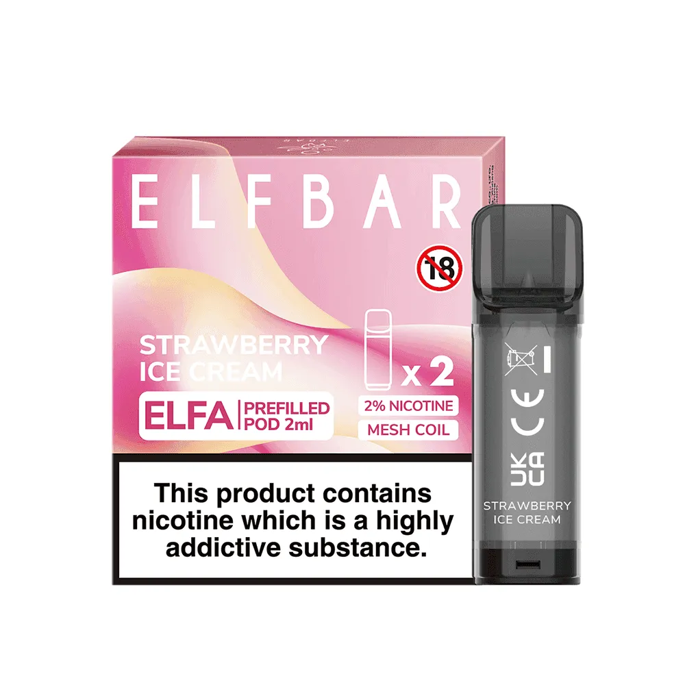 ELF BAR ELFA PRE-FILLED PODS - 2PCS - ONLY £2.39