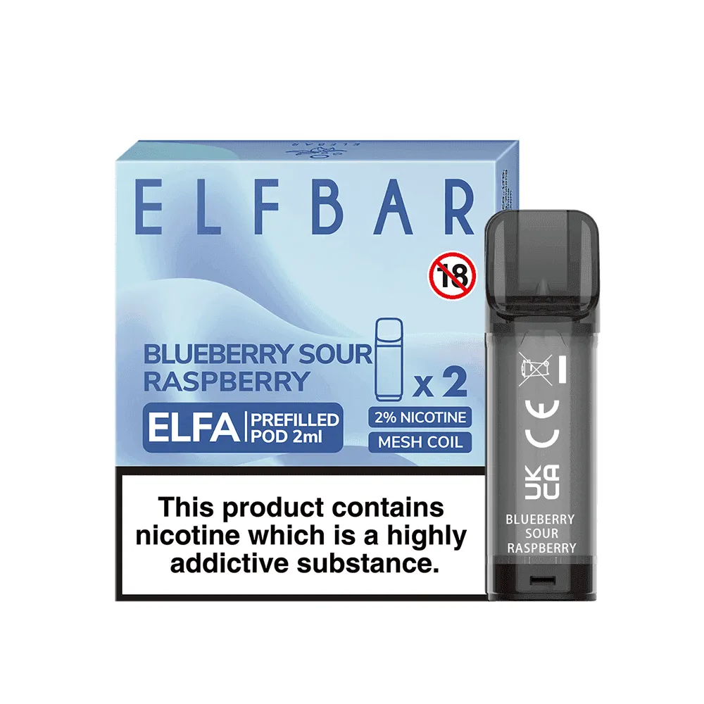 ELF BAR ELFA PRE-FILLED PODS - 2PCS - ONLY £2.39