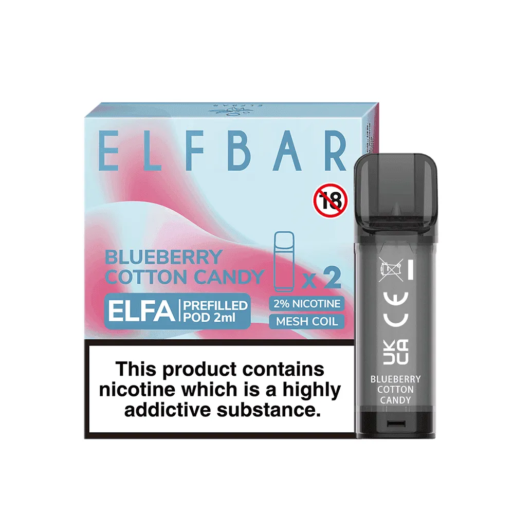 ELF BAR ELFA PRE-FILLED PODS - 2PCS - ONLY £2.39