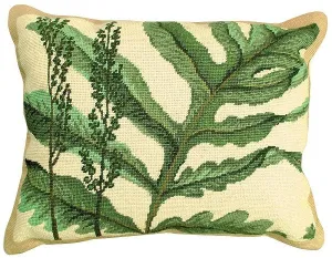 Fern - Helene Verin 16x20 Needlepoint Pillow NCU-109