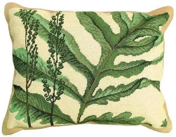 Fern - Helene Verin 16x20 Needlepoint Pillow NCU-109