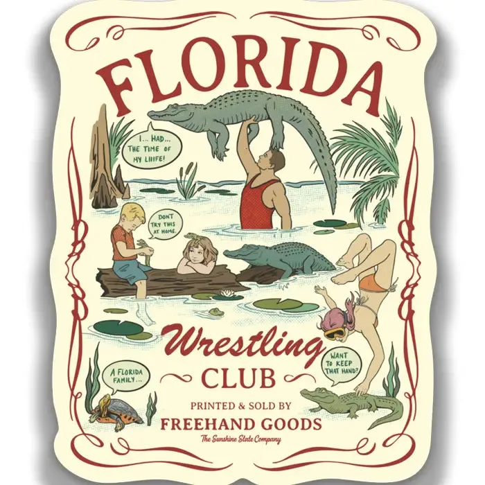 Florida Wrestling Club Sticker