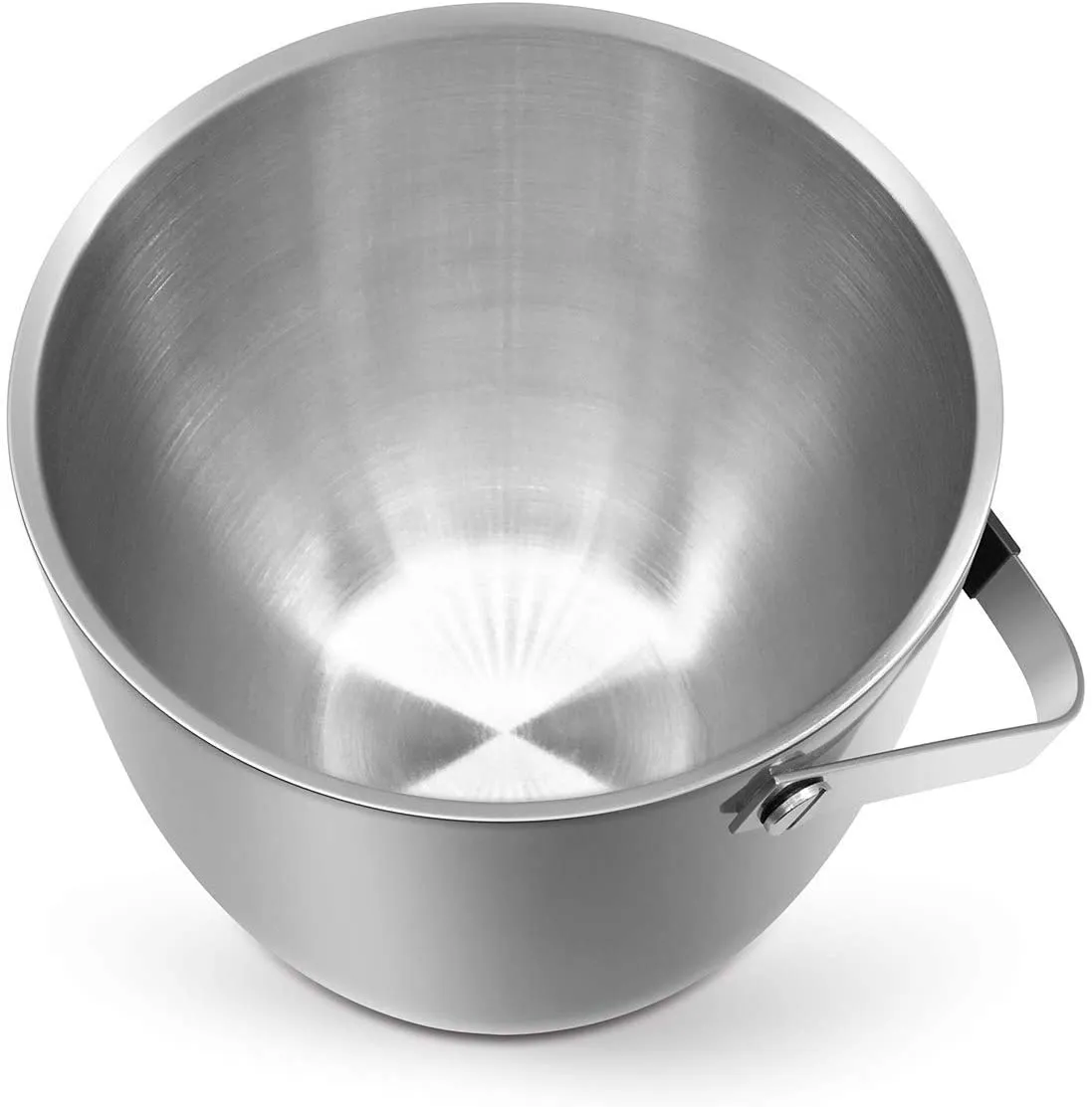 Fortune Candy Insulated Ice Bucket, Double Walled Stainless Steel Ice Bucket with Ice Tongs, Scoop, Lid, and Exclusive Handmade Nylon Holder, 2.8 L (Black)