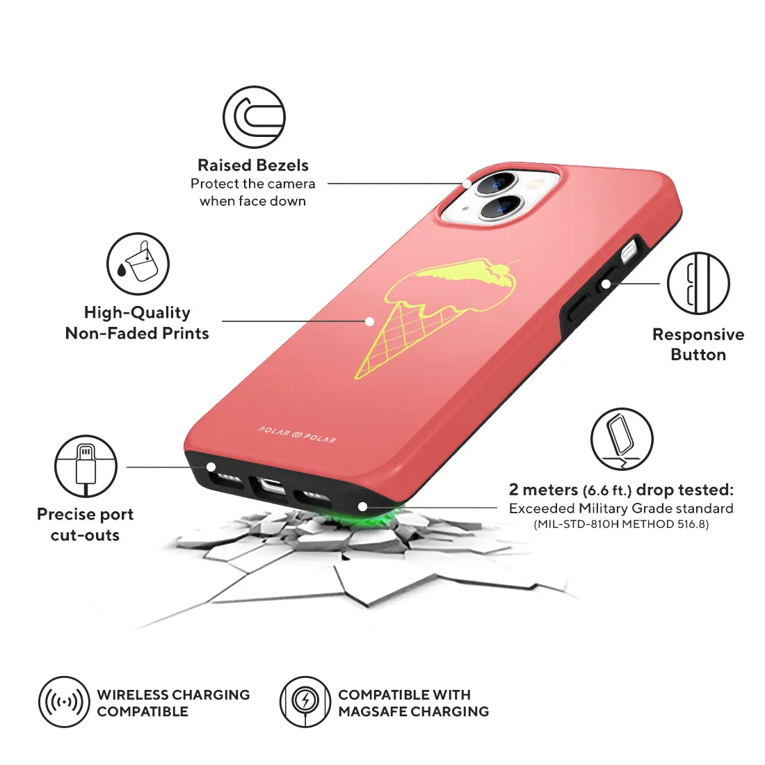 Fujisan Coral Ice Cream - iPhone 13 Case