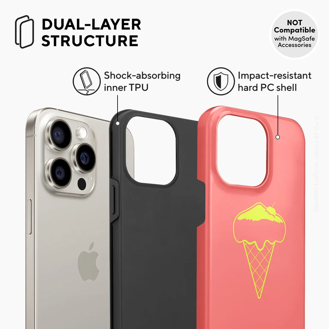 Fujisan Coral Ice Cream - iPhone 15 Pro Max Case