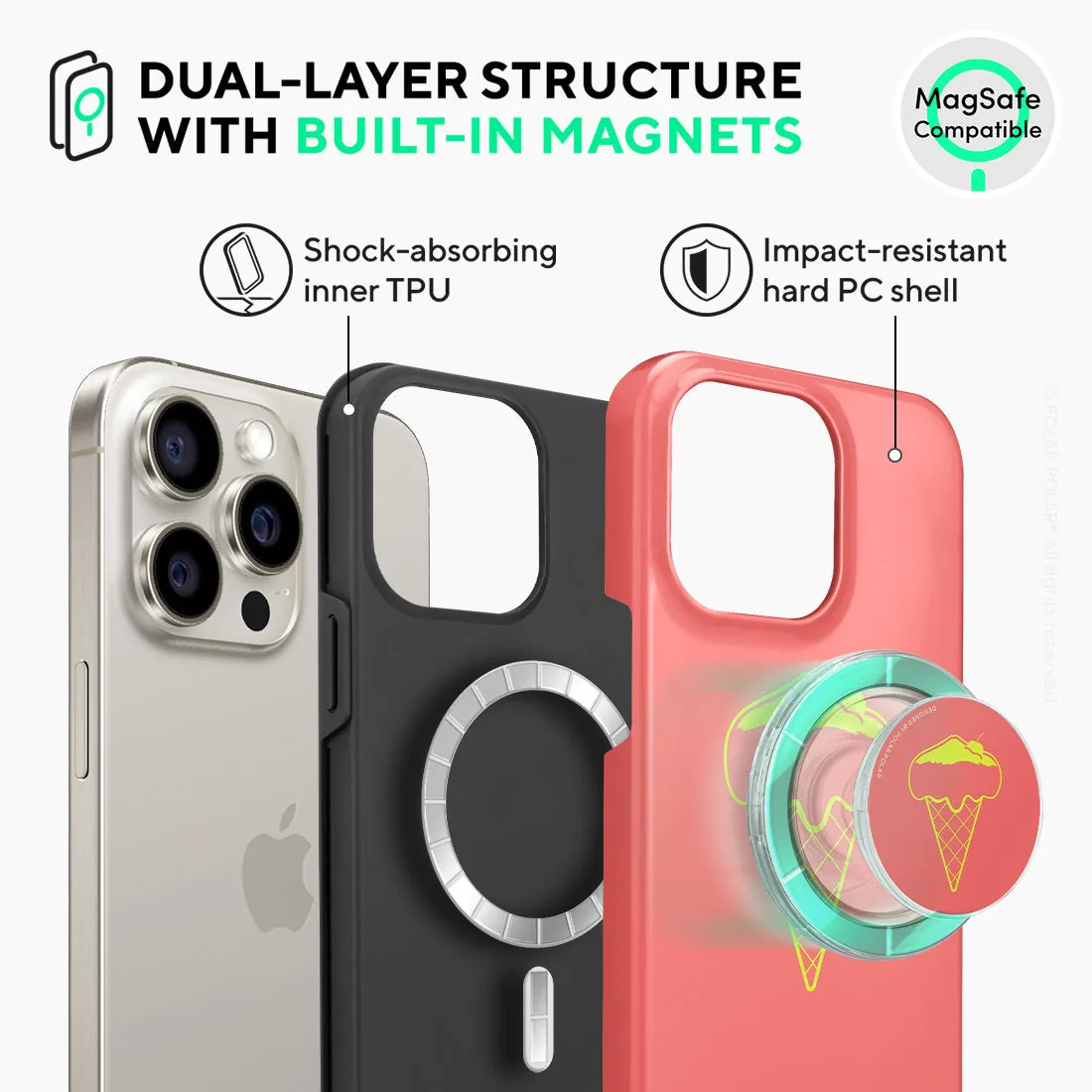 Fujisan Coral Ice Cream - iPhone 15 Pro Max Case