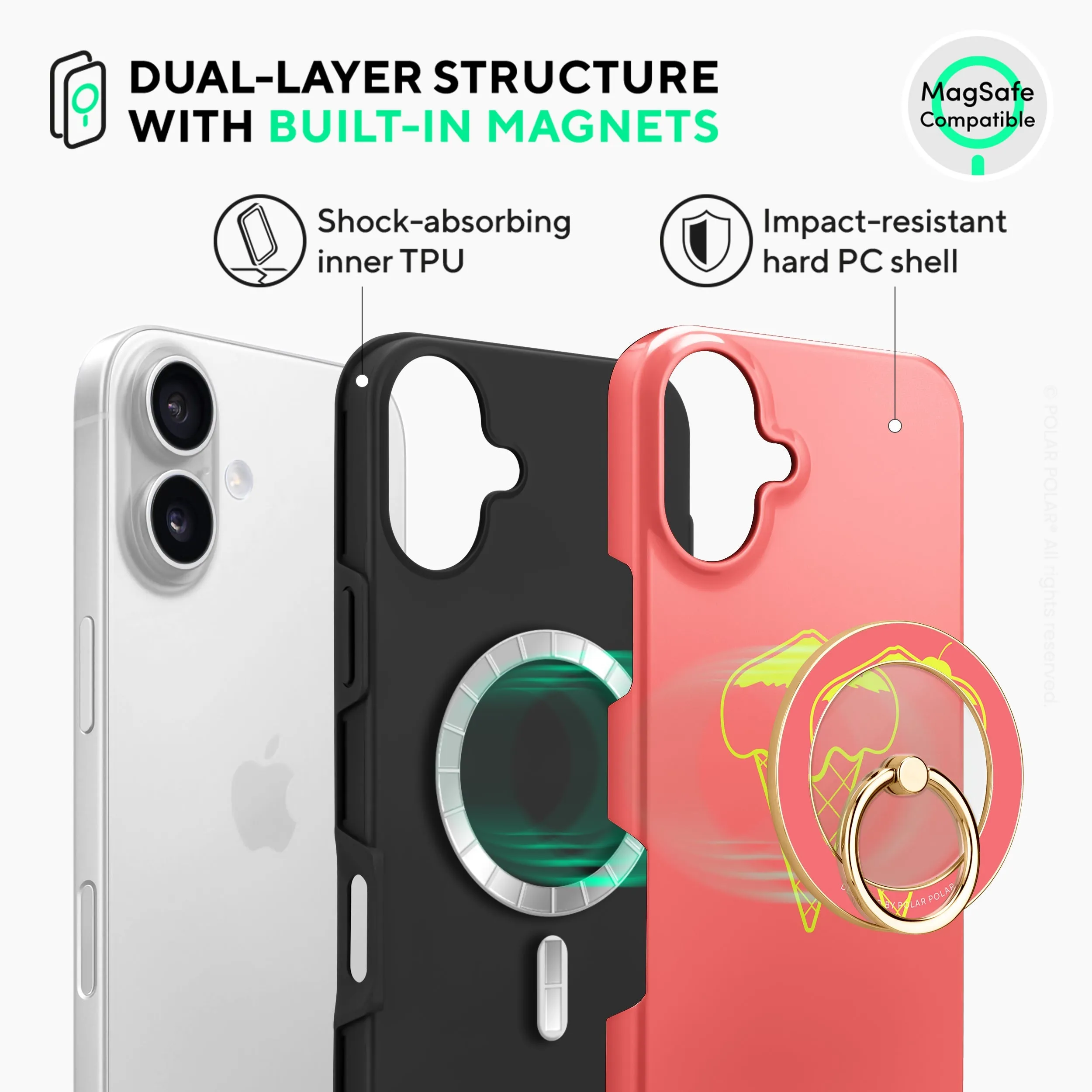 Fujisan Coral Ice Cream - iPhone 16 Plus Case