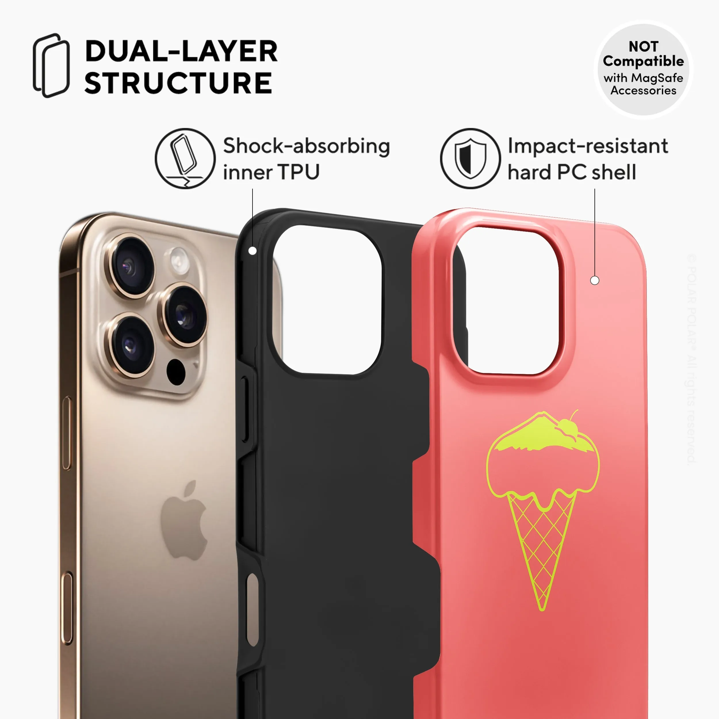 Fujisan Coral Ice Cream - iPhone 16 Pro Max Case