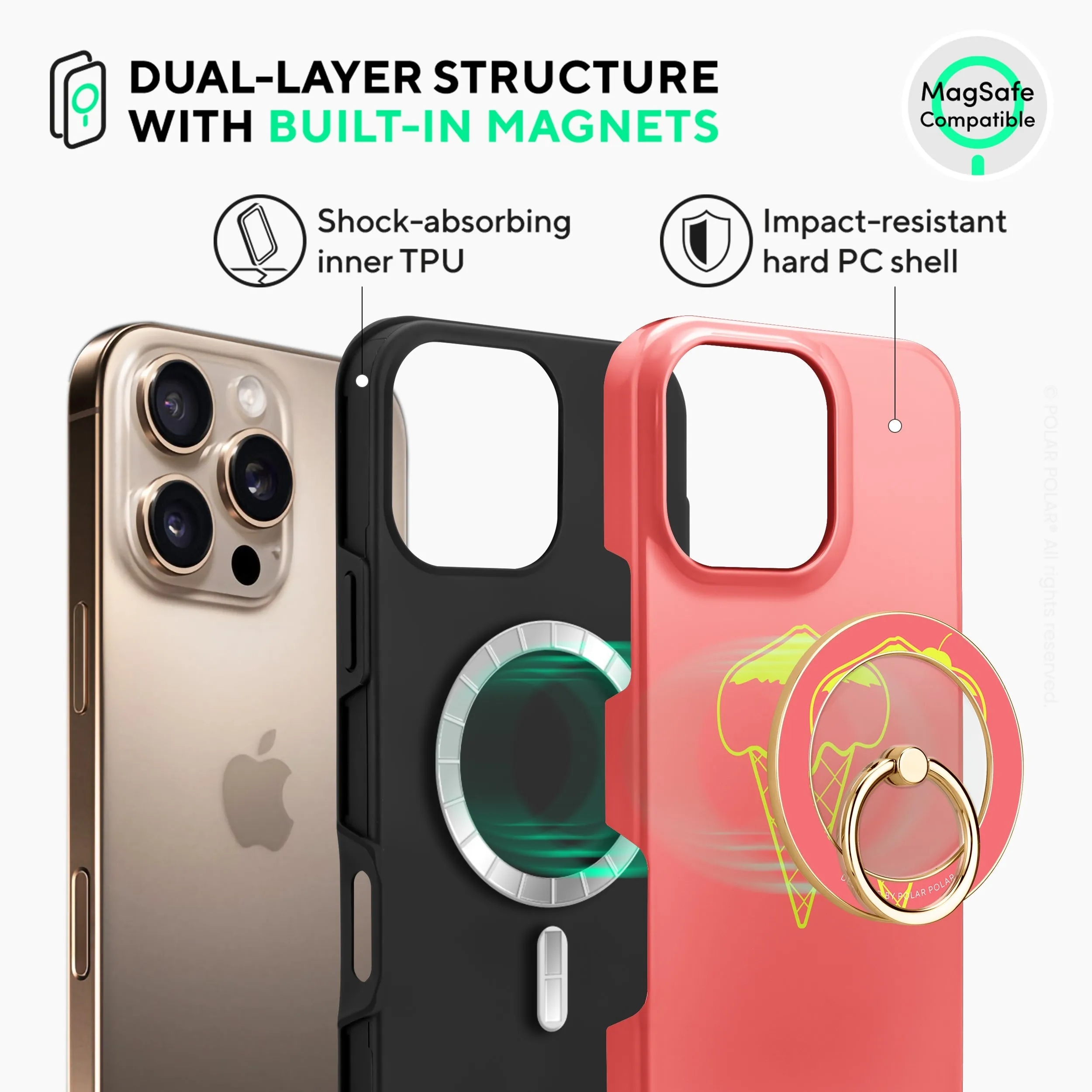 Fujisan Coral Ice Cream - iPhone 16 Pro Max Case