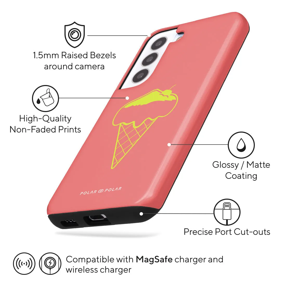 Fujisan Coral Ice Cream - Samsung Galaxy S22 5G Case
