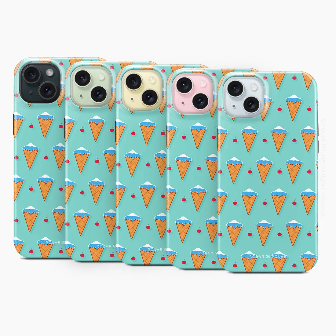 Fujisan Lake Blue Ice Cream - iPhone 15 Plus Case