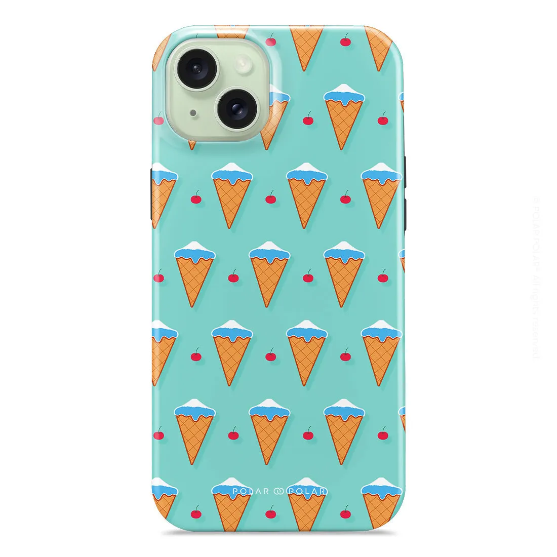 Fujisan Lake Blue Ice Cream - iPhone 15 Plus Case