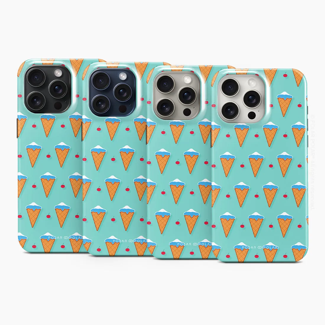 Fujisan Lake Blue Ice Cream - iPhone 15 Pro Case
