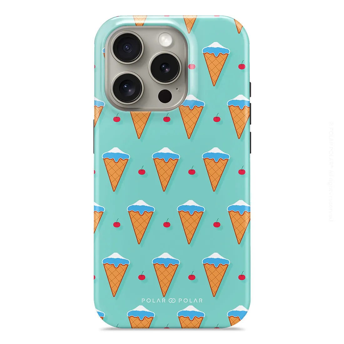 Fujisan Lake Blue Ice Cream - iPhone 15 Pro Case