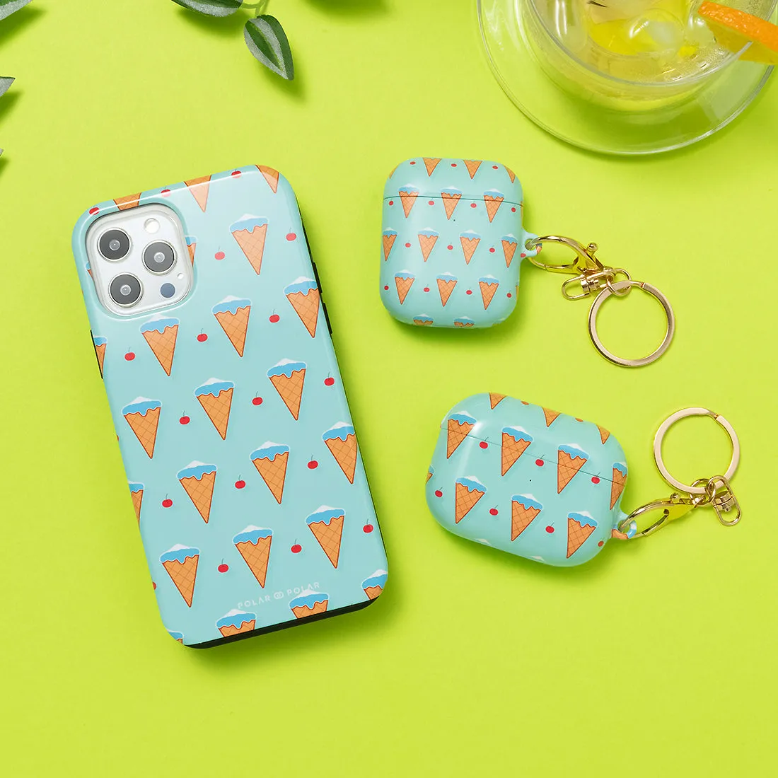 Fujisan Lake Blue Ice Cream - iPhone 15 Pro Case