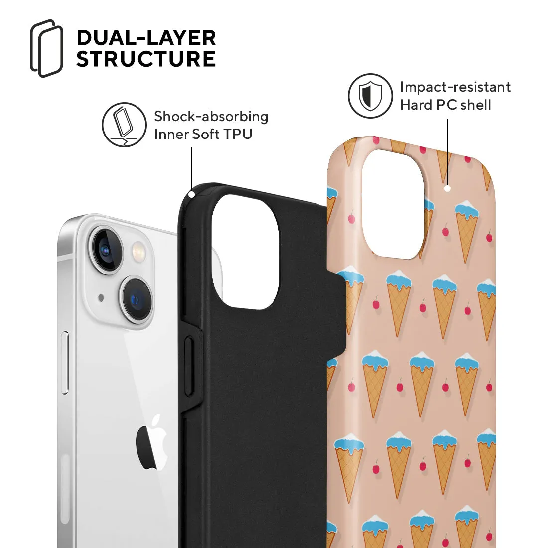 Fujisan Peach Ice Cream - iPhone 13 Case