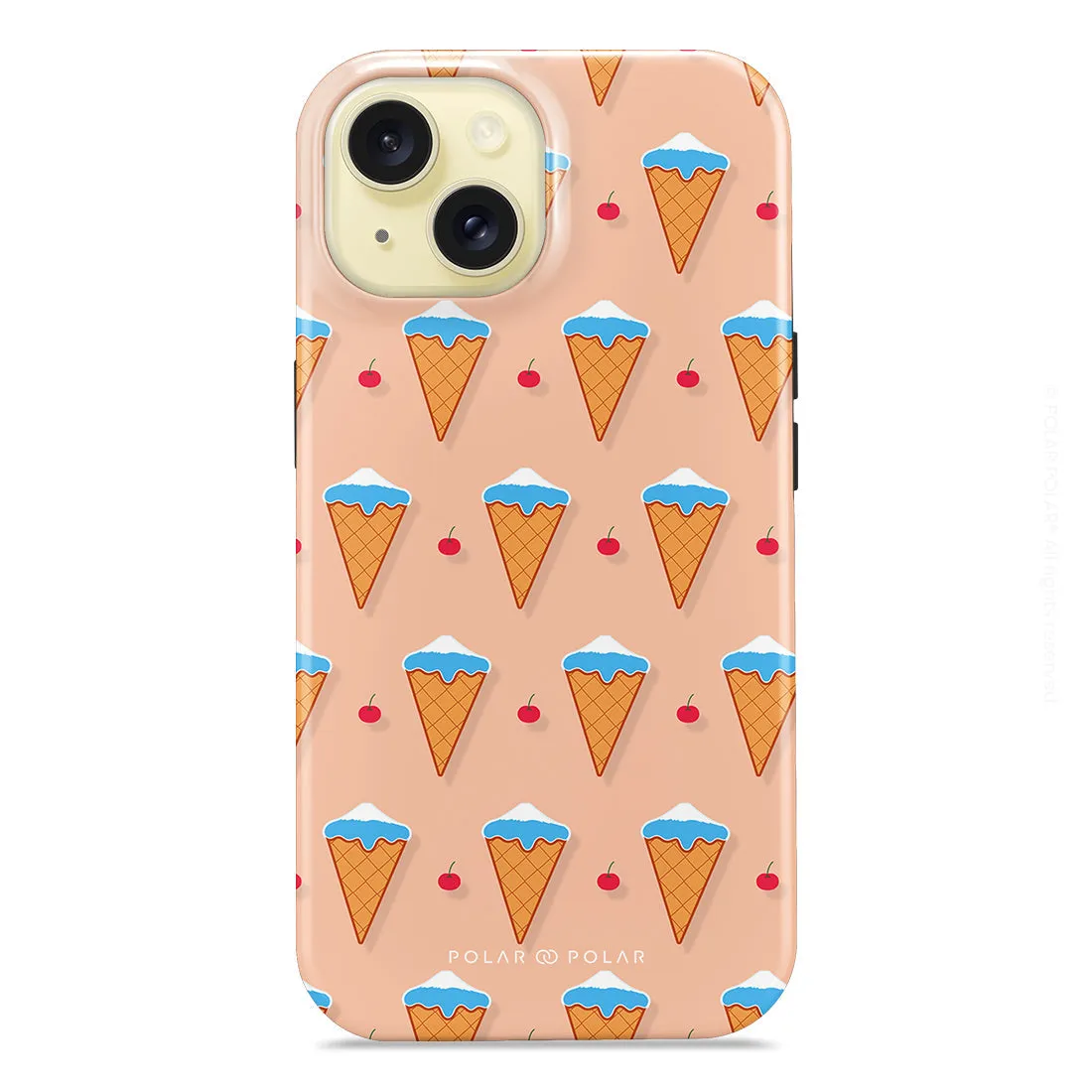 Fujisan Peach Ice Cream - iPhone 15 Case