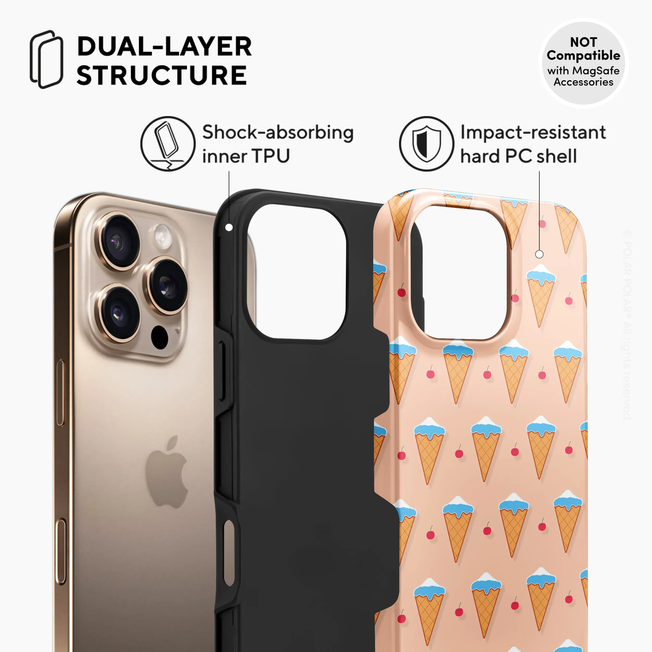 Fujisan Peach Ice Cream - iPhone 16 Pro Case
