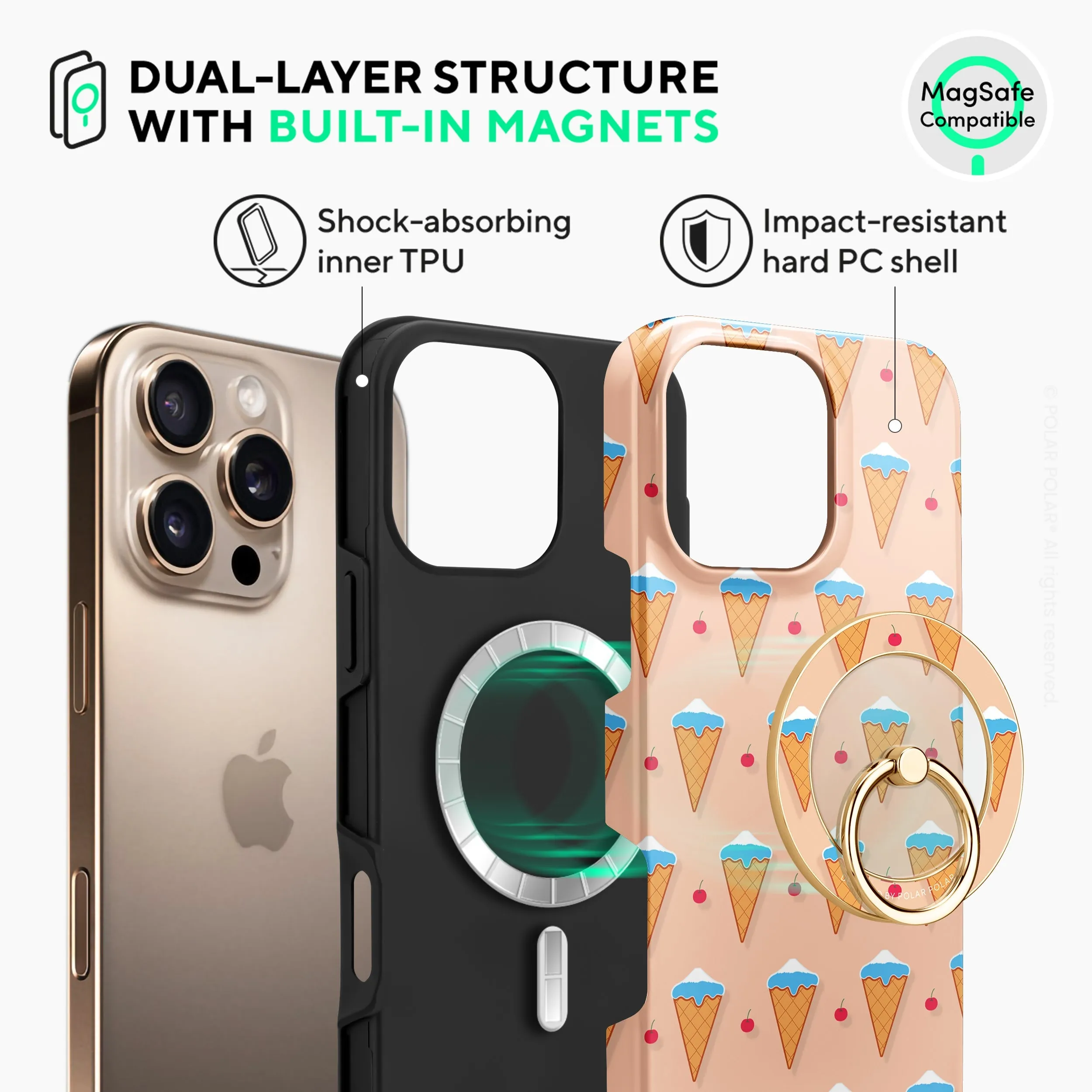 Fujisan Peach Ice Cream - iPhone 16 Pro Case