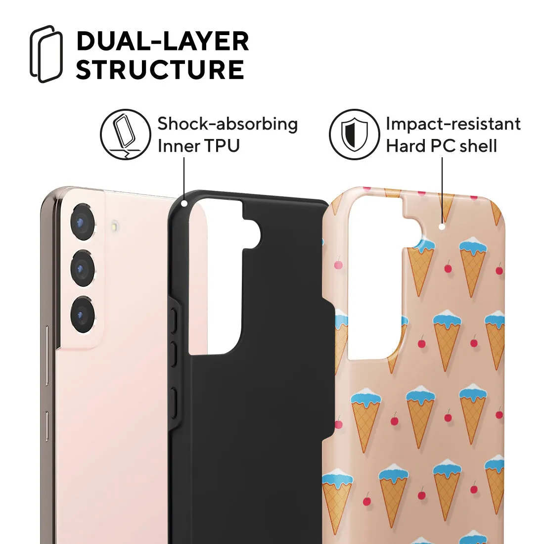 Fujisan Peach Ice Cream - Samsung Galaxy S22 5G Case