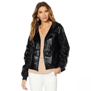 G by Giuliana Women's Lightweight Metallic Hoodie Jacket