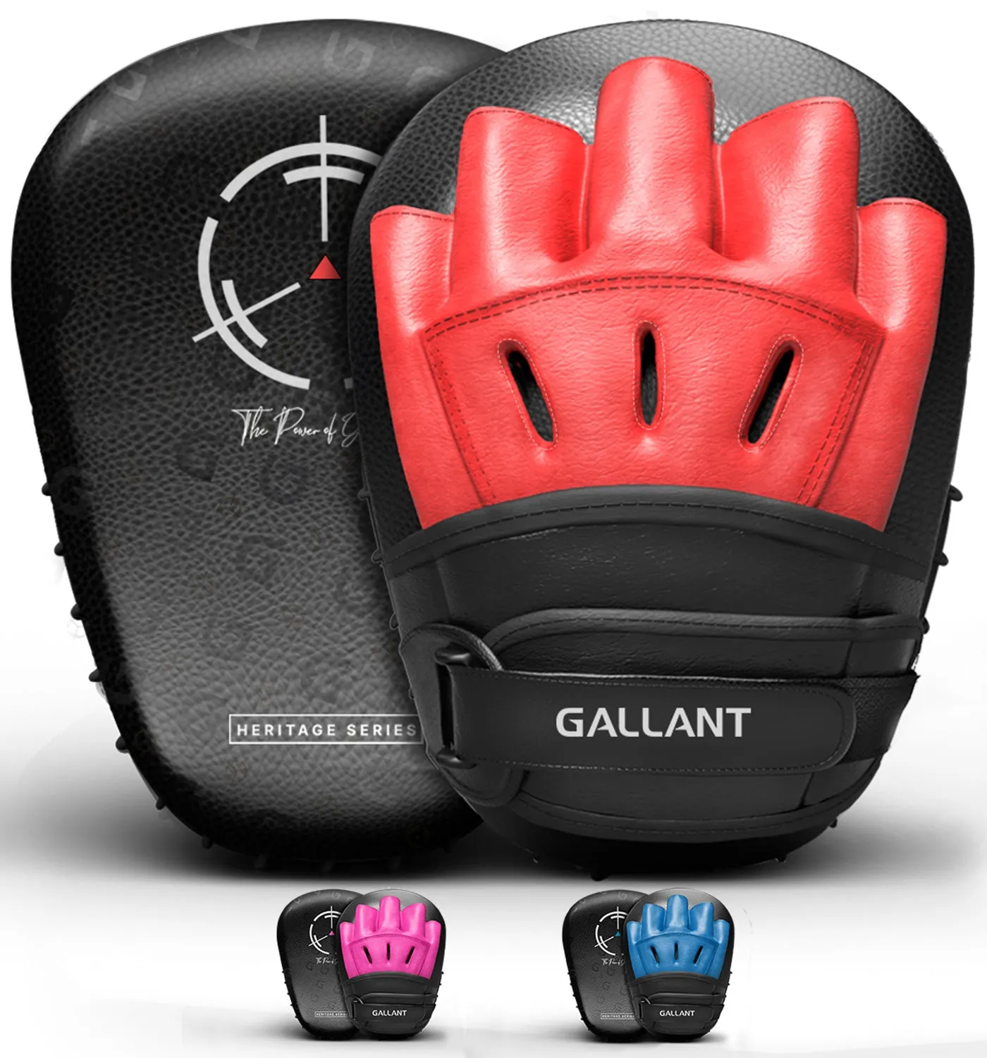 Gallant Heritage Series Boxing Focus Mitts Training Pads - Light Weight - Focus Pads