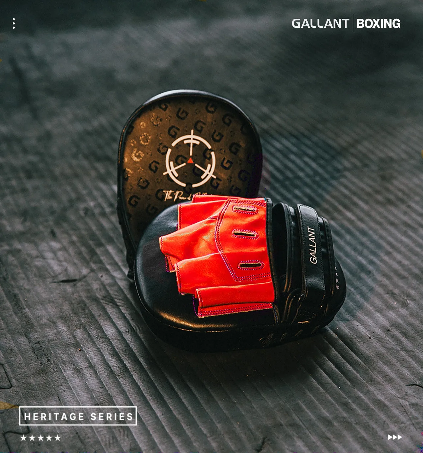 Gallant Heritage Series Boxing Focus Mitts Training Pads - Light Weight - Focus Pads
