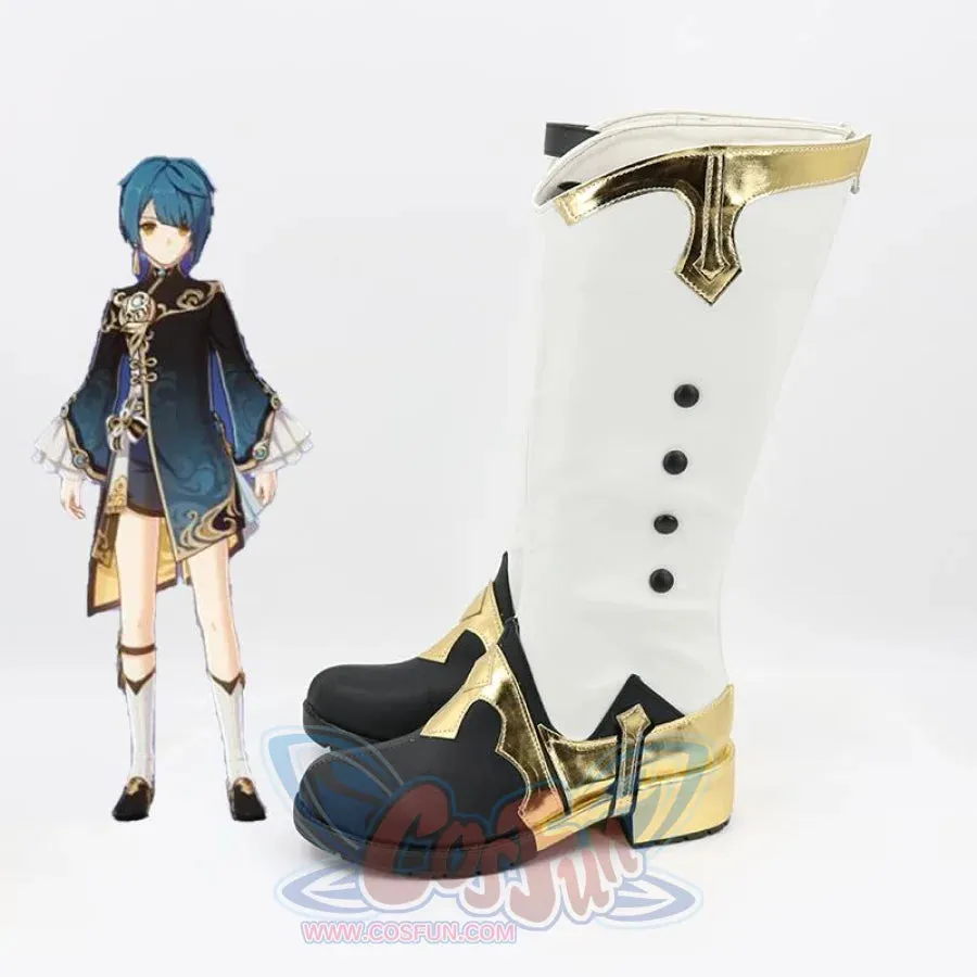 Genshin Impact Xingqiu Cosplay Shoes C00452