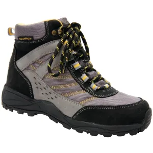 GLACIER Black/Grey Nubuck Leather