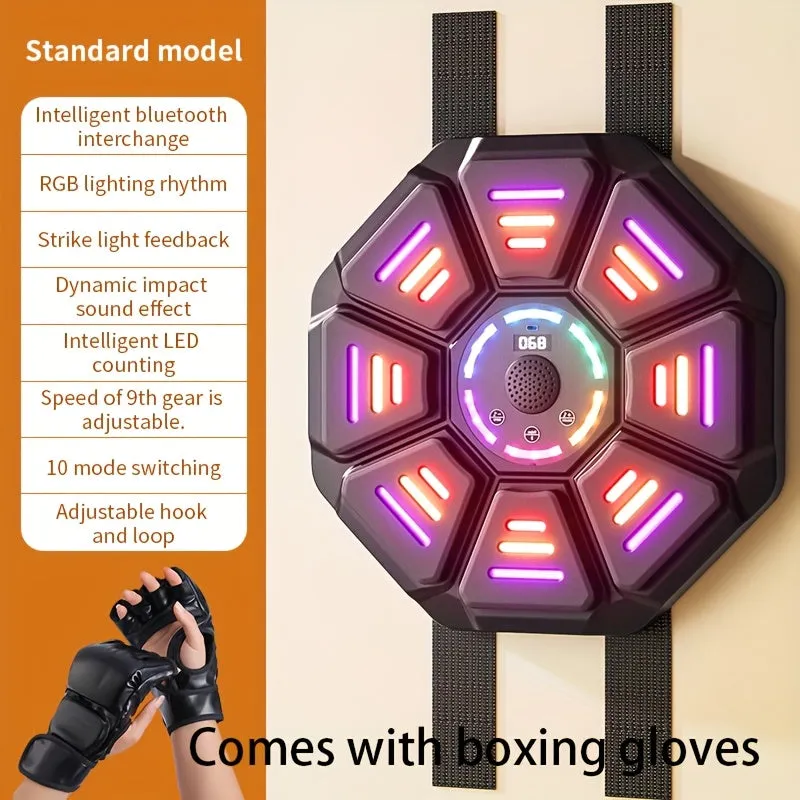Gloved Music Boxing Machine with 8-Target Surface and Gloves