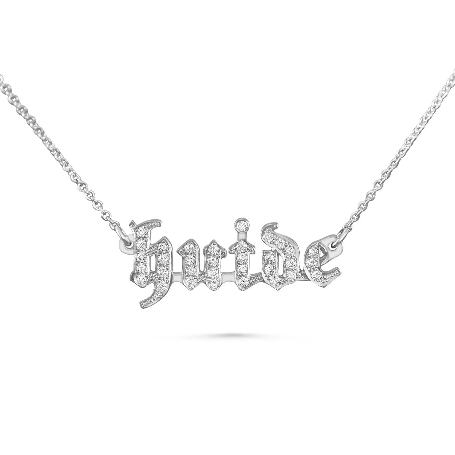 Gothic Name Necklace