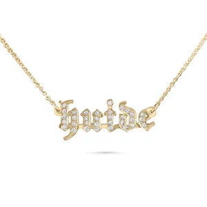 Gothic Name Necklace