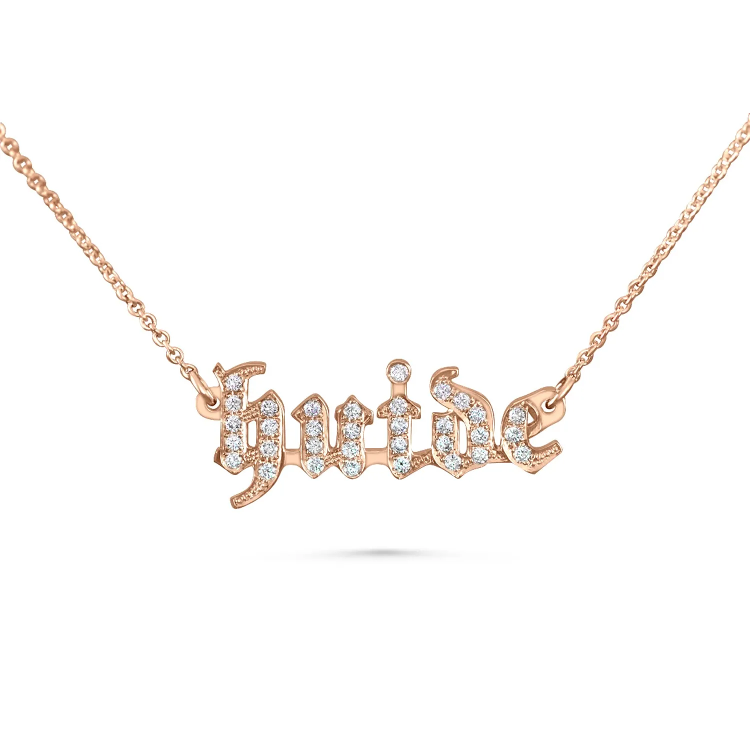 Gothic Name Necklace