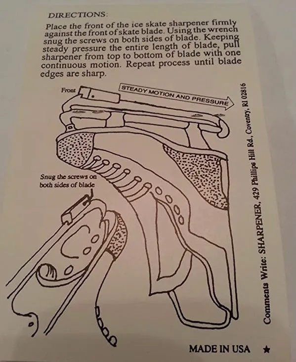 Ice Skate Sharpening Tool