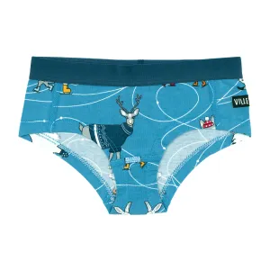Ice Skating Briefs - Light Sky