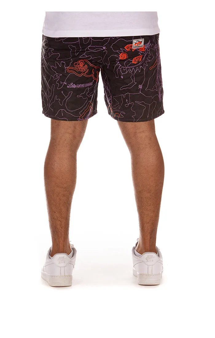 Icecream Paint By Number Nylon Shorts