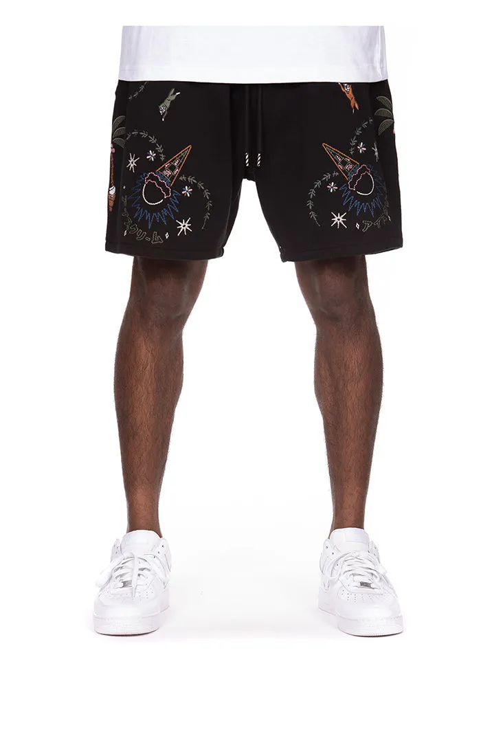Icecream Starry Black Shorts