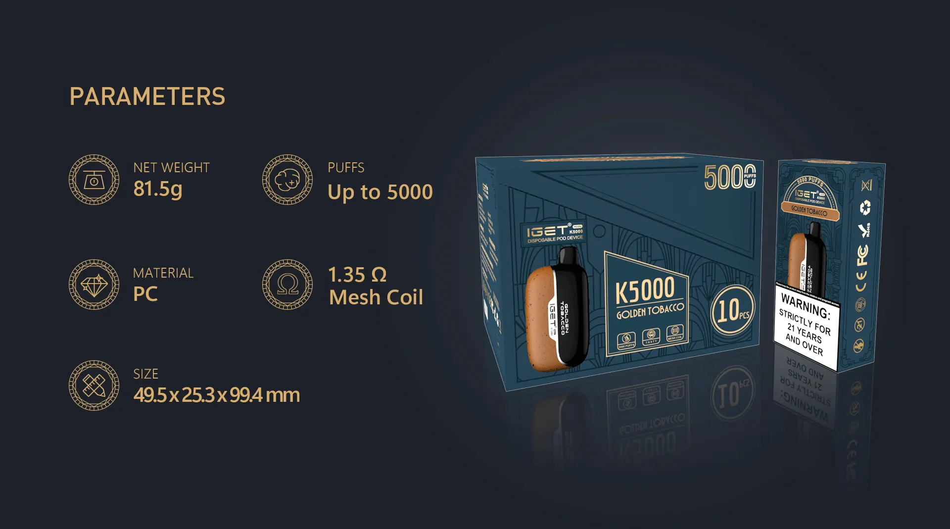 IGET Moon K5000 Disposable Vape 5000 Puffs