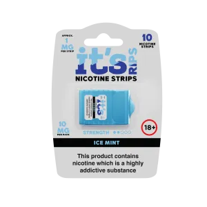 ITS RIPS Nicotine Strips 2mg pack of 10 Ice Mint