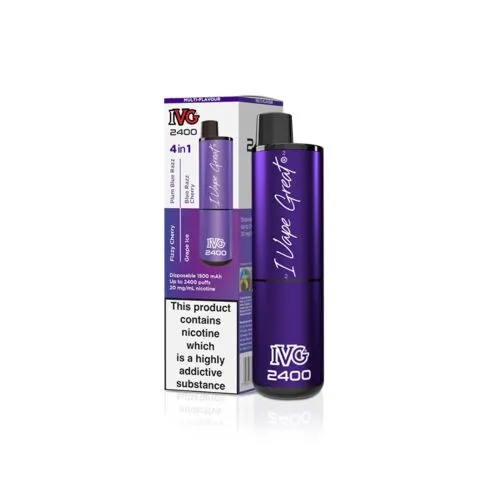 IVG 2400 Disposable Vape Device - 5 Pack Bundle Deal