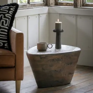 JAKE Triangular Wood Side Table