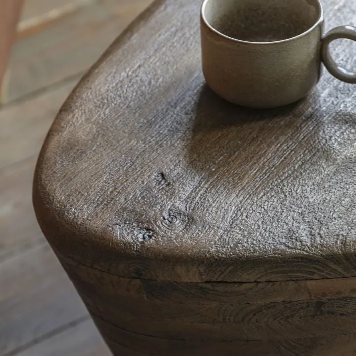 JAKE Triangular Wood Side Table