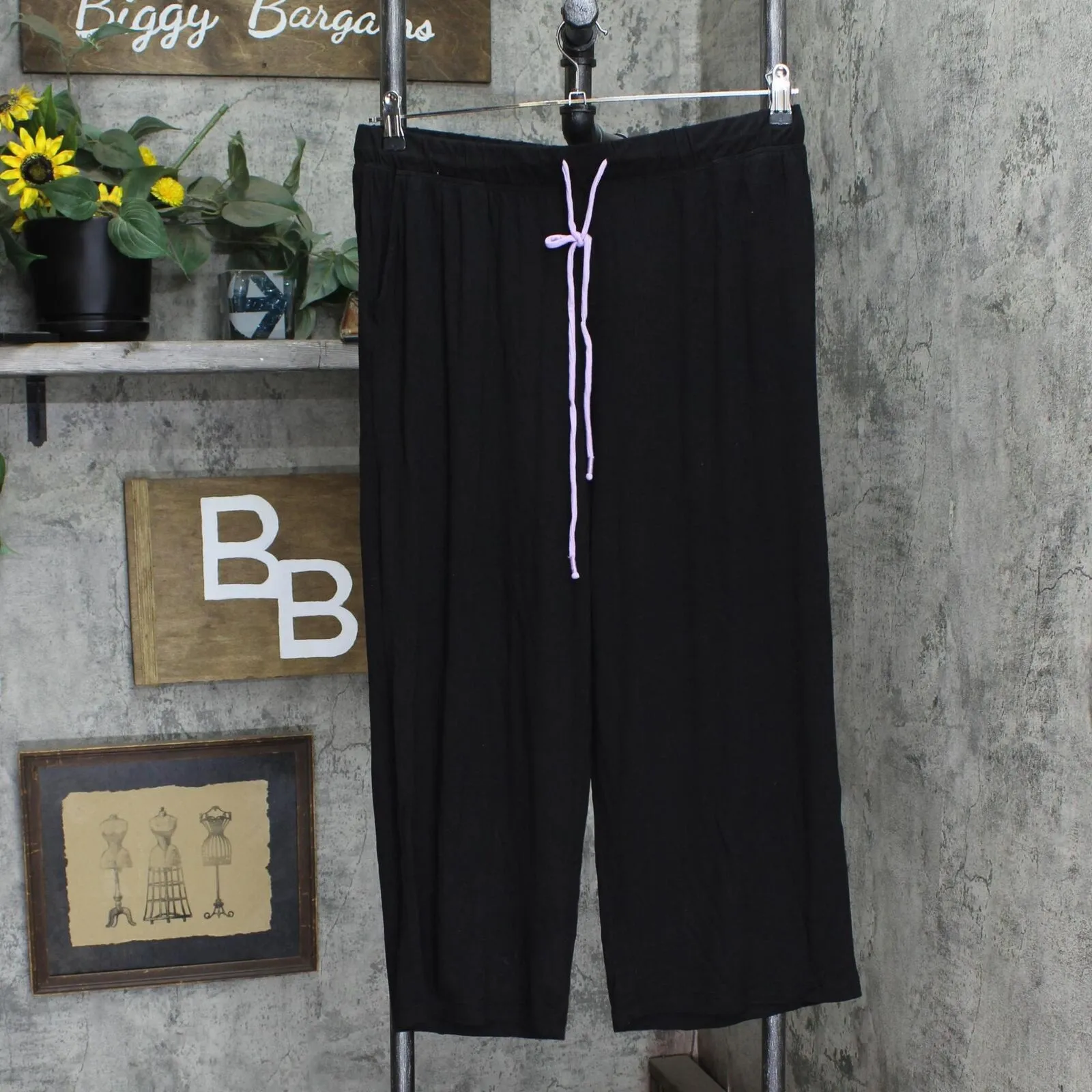 Joyspun Womens Knit Lightweight Sleep Pants 1667a0ca5ce7dc Black L