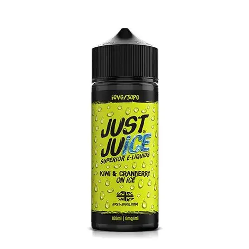 Just Juice Kiwi & Cranberry On Ice 100ml 0mg Shortfill
