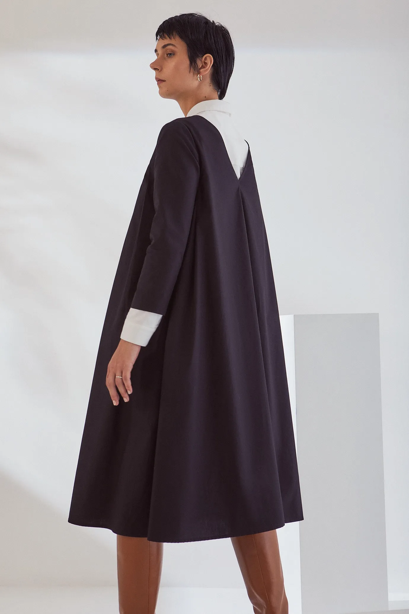 Kowtow Atelier Pleat Dress - Black