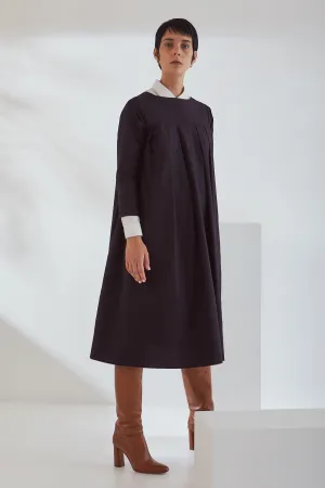 Kowtow Atelier Pleat Dress - Black
