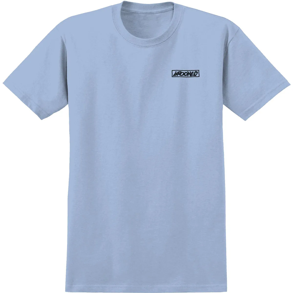 Krooked - Moonsmile Raw Tee Light Blue/Black