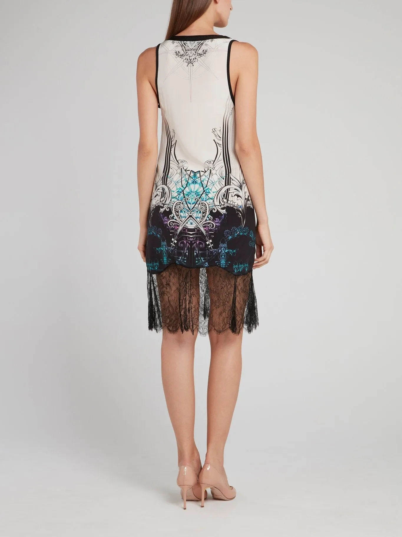 Lace Hem Tank Dress