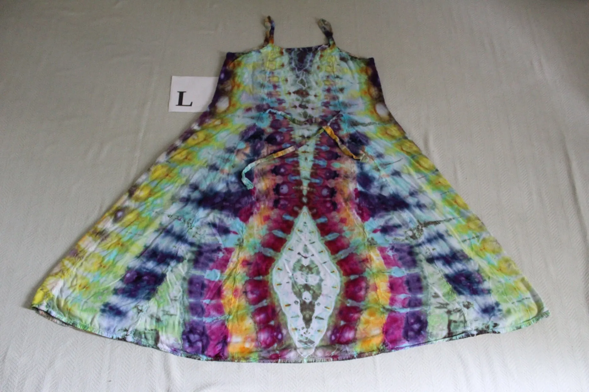 Large Long Ribbon Strap Dress